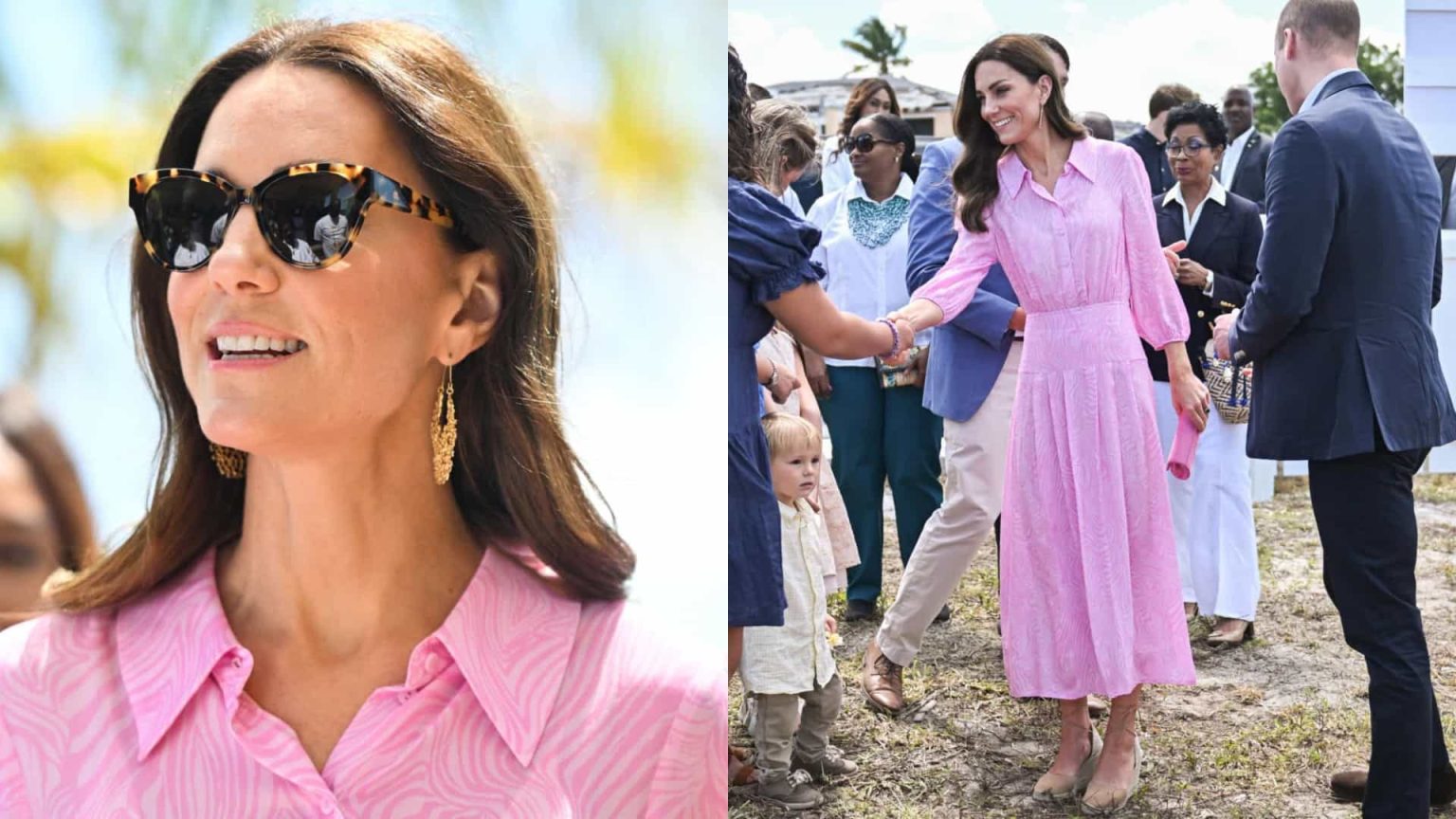 Como uma Barbie! Kate Middleton deslumbra com modelito rosa